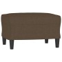 Brauner Stofffußhocker 60x50x41 cm von vidaXL, Osmanen - Ref: Foro24-349282, Preis: 51,58 €, Rabatt: %