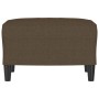 Brauner Stofffußhocker 60x50x41 cm von vidaXL, Osmanen - Ref: Foro24-349282, Preis: 51,58 €, Rabatt: %