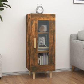 Aparador madera de ingeniería roble ahumado 34,5x34x90 cm de vidaXL, Aparadores - Ref: Foro24-817426, Precio: 66,67 €, Descue...