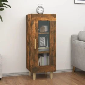 Engineered wood smoked oak sideboard 34.5x34x90 cm by vidaXL, Sideboards - Ref: Foro24-817426, Price: 65,57 €, Discount: %