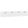Armarios de pared 2 uds contrachapada blanco 100x36,5x35 cm de vidaXL, Taquillas y armarios de almacenamiento - Ref: Foro24-3...