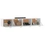 Armarios de pared 2 uds contrachapada blanco 100x36,5x35 cm de vidaXL, Taquillas y armarios de almacenamiento - Ref: Foro24-3...
