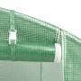 Invernadero con estructura de acero verde 96 m² 16x6x2,85 m