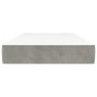 Colchón de muelles ensacados terciopelo gris claro 90x190x20 cm de vidaXL, Colchones - Ref: Foro24-347708, Precio: 132,40 €, ...