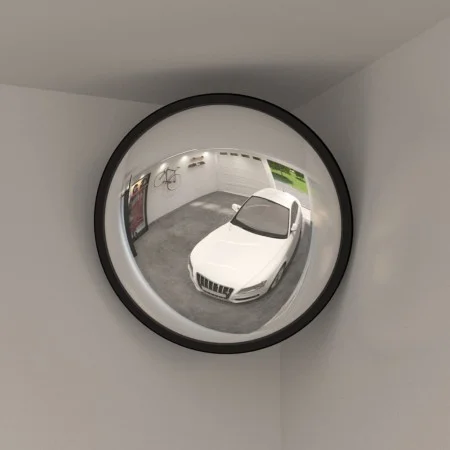 Convex traffic mirror for interior black acrylic Ø40 cm by vidaXL, Road and traffic signs - Ref: Foro24-153078, Price: 57,97 ...