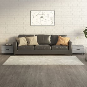 Couchtisch mit Metallbeinen 2 Stück grau sonoma 50x50x40 cm von vidaXL, Couchtisch - Ref: Foro24-817540, Preis: 65,56 €, Raba...