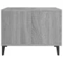 Coffee tables with metal legs 2 units gray Sonoma 50x50x40 cm by vidaXL, Coffee table - Ref: Foro24-817540, Price: 64,99 €, D...