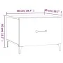 Coffee tables with metal legs 2 units gray Sonoma 50x50x40 cm by vidaXL, Coffee table - Ref: Foro24-817540, Price: 64,99 €, D...