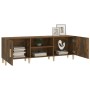 Mueble de TV madera contrachapada roble ahumado 150x30x30 cm de vidaXL, Muebles TV - Ref: Foro24-817501, Precio: 80,24 €, Des...