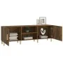 Smoked oak plywood TV cabinet 150x30x30 cm by vidaXL, TV Furniture - Ref: Foro24-817501, Price: 76,79 €, Discount: %