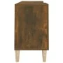 Smoked oak plywood TV cabinet 150x30x30 cm by vidaXL, TV Furniture - Ref: Foro24-817501, Price: 76,79 €, Discount: %
