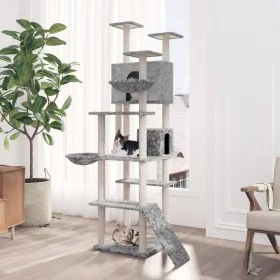 Cat scratching post with light gray sisal posts 191 cm by vidaXL, Cat furniture - Ref: Foro24-171595, Price: 98,97 €, Discoun...