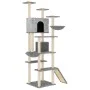 Rascador para gatos con postes de sisal gris claro 191 cm de vidaXL, Mobiliario para gatos - Ref: Foro24-171595, Precio: 98,9...