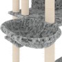 Cat scratching post with light gray sisal posts 191 cm by vidaXL, Cat furniture - Ref: Foro24-171595, Price: 100,78 €, Discou...