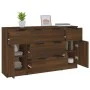 3-teiliges Sideboard-Set aus braunem Eichensperrholz von vidaXL, Sideboards - Ref: Foro24-3115827, Preis: 179,94 €, Rabatt: %