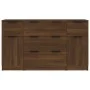 3-teiliges Sideboard-Set aus braunem Eichensperrholz von vidaXL, Sideboards - Ref: Foro24-3115827, Preis: 179,94 €, Rabatt: %