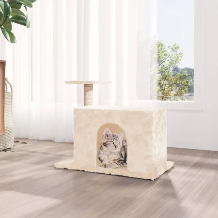 Cat scratching post with cream sisal posts 51 cm by vidaXL, Cat furniture - Ref: Foro24-171585, Price: 31,76 €, Discount: %