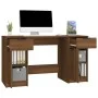 Oak brown plywood desk with side cabinet by vidaXL, Desks - Ref: Foro24-3115915, Price: 159,53 €, Discount: %