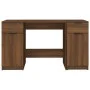 Oak brown plywood desk with side cabinet by vidaXL, Desks - Ref: Foro24-3115915, Price: 159,53 €, Discount: %