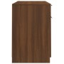 Escritorio con armario lateral contrachapada marrón roble de vidaXL, Escritorios - Ref: Foro24-3115915, Precio: 164,48 €