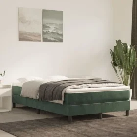 Dunkelgrüne Taschenfederkernmatratze aus Samt, 120 x 200 x 20 cm von vidaXL, Matratzen - Ref: Foro24-347771, Preis: 190,65 €,...