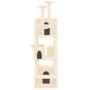 Katzenkratzbaum mit cremefarbenen Sisalstämmen, 180 cm von vidaXL, Katzenmöbel - Ref: Foro24-171600, Preis: 116,29 €, Rabatt: %