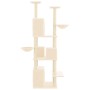 Rascador para gatos con postes de sisal crema 180 cm de vidaXL, Mobiliario para gatos - Ref: Foro24-171600, Precio: 116,18 €,...