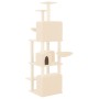 Rascador para gatos con postes de sisal crema 180 cm de vidaXL, Mobiliario para gatos - Ref: Foro24-171600, Precio: 116,18 €,...