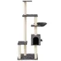 Cat scratching post with dark gray sisal posts 142 cm by vidaXL, Cat furniture - Ref: Foro24-171593, Price: 53,51 €, Discount: %