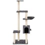 Katzenkratzbaum mit dunkelgrauen Sisalstämmen, 142 cm von vidaXL, Katzenmöbel - Ref: Foro24-171593, Preis: 55,67 €, Rabatt: %