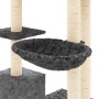 Katzenkratzbaum mit dunkelgrauen Sisalstämmen, 142 cm von vidaXL, Katzenmöbel - Ref: Foro24-171593, Preis: 55,67 €, Rabatt: %