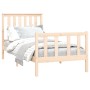 Estructura de cama sin colchón madera maciza de pino 100x200 cm