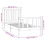Estructura de cama sin colchón madera maciza de pino 100x200 cm