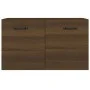 Oak brown plywood wall cabinet 60x36.5x35 cm by vidaXL, Lockers and storage cabinets - Ref: Foro24-817602, Price: 41,02 €, Di...