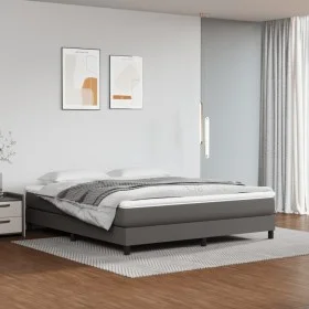 Colchón de muelles ensacados cuero sintético gris 160x200x20 cm de vidaXL, Colchones - Ref: Foro24-347826, Precio: 264,51 €, ...