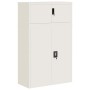 Armario archivador de acero blanco 90x40x145 cm