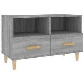 Sonoma gray engineered wood TV cabinet 80x36x50 cm by vidaXL, TV Furniture - Ref: Foro24-817490, Price: 66,39 €, Discount: %