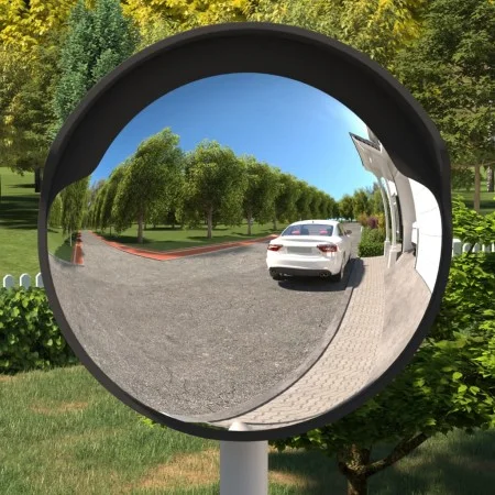 Outdoor black polycarbonate convex traffic mirror Ø60cm by vidaXL, Road and traffic signs - Ref: Foro24-153080, Price: 87,54 ...