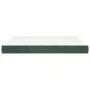 Colchón muelles ensacados terciopelo verde oscuro 160x200x20 cm de vidaXL, Colchones - Ref: Foro24-347831, Precio: 256,60 €, ...