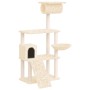Katzenkratzbaum mit cremefarbenen Sisalstämmen, 131 cm von vidaXL, Katzenmöbel - Ref: Foro24-171603, Preis: 58,71 €, Rabatt: %