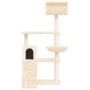 Katzenkratzbaum mit cremefarbenen Sisalstämmen, 131 cm von vidaXL, Katzenmöbel - Ref: Foro24-171603, Preis: 58,71 €, Rabatt: %
