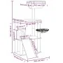 Katzenkratzbaum mit cremefarbenen Sisalstämmen, 131 cm von vidaXL, Katzenmöbel - Ref: Foro24-171603, Preis: 60,75 €, Rabatt: %