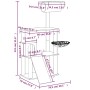 Katzenkratzbaum mit cremefarbenen Sisalstämmen, 131 cm von vidaXL, Katzenmöbel - Ref: Foro24-171603, Preis: 58,71 €, Rabatt: %