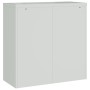 Armario archivador de acero gris claro 90x40x130 cm
