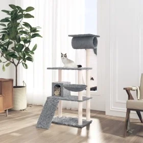 Cat scratcher with light gray sisal posts 131 cm by vidaXL, Cat furniture - Ref: Foro24-171604, Price: 60,57 €, Discount: %