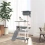 Katzenkratzbaum mit hellgrauen Sisalpfosten 131 cm von vidaXL, Katzenmöbel - Ref: Foro24-171604, Preis: 60,56 €, Rabatt: %