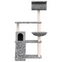 Katzenkratzbaum mit hellgrauen Sisalpfosten 131 cm von vidaXL, Katzenmöbel - Ref: Foro24-171604, Preis: 58,52 €, Rabatt: %