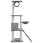 Katzenkratzbaum mit hellgrauen Sisalpfosten 131 cm von vidaXL, Katzenmöbel - Ref: Foro24-171604, Preis: 58,52 €, Rabatt: %