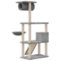 Katzenkratzbaum mit hellgrauen Sisalpfosten 131 cm von vidaXL, Katzenmöbel - Ref: Foro24-171604, Preis: 58,52 €, Rabatt: %