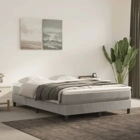 Hellgraue Taschenfederkernmatratze aus Samt, 140 x 200 x 20 cm von vidaXL, Matratzen - Ref: Foro24-347808, Preis: 218,55 €, R...